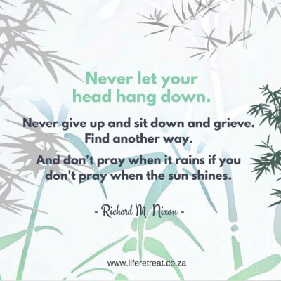 keep your head high