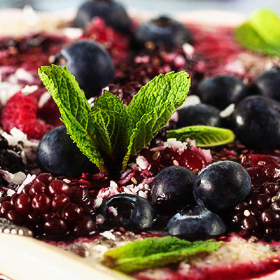 Amaranth & Chia Porridge with Fruit Compote